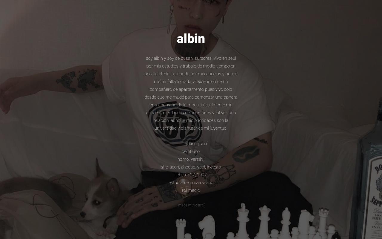 Carrd profile picture for @albin